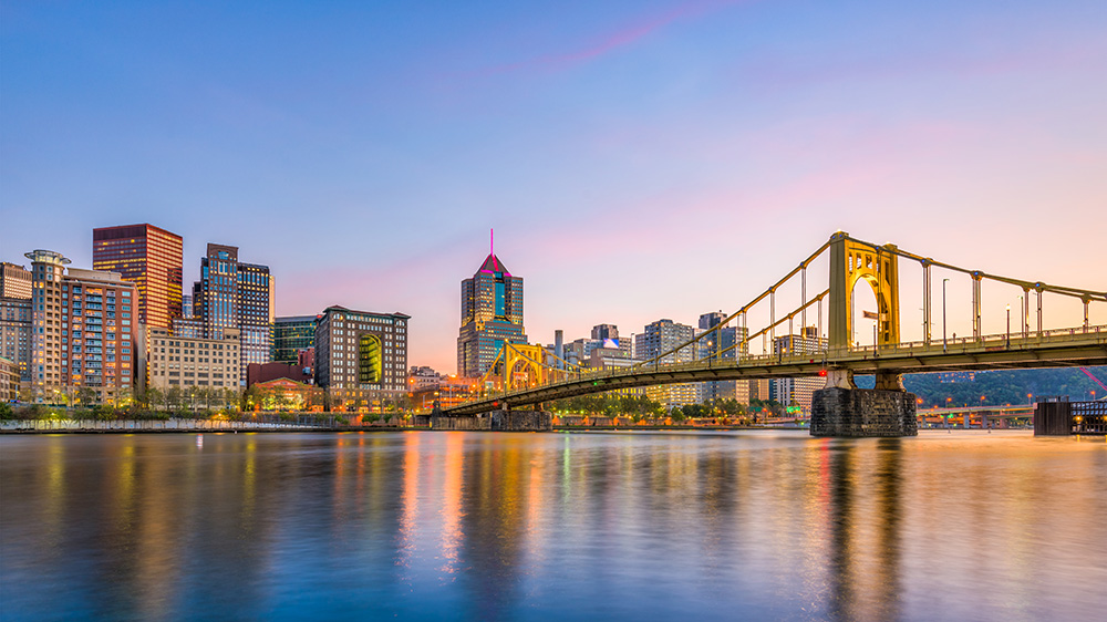 Skyline of Pittsburgh. 