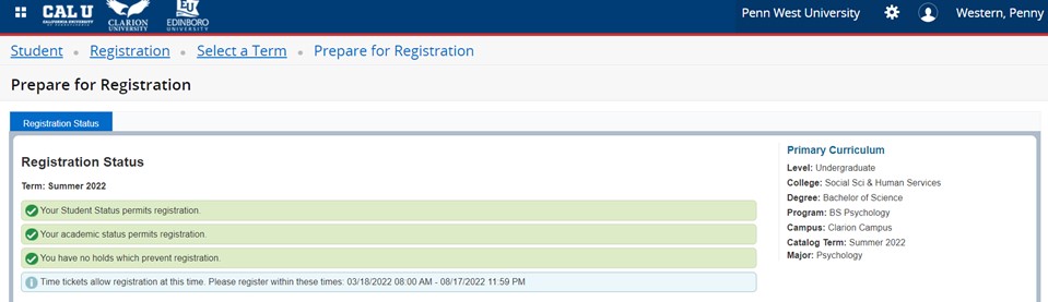 registration instructions screenshot.