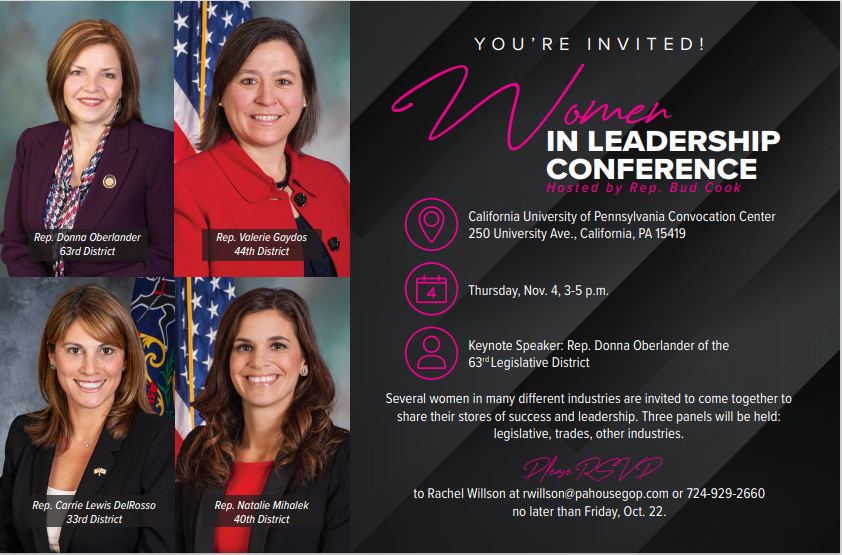 women in leadership flyer