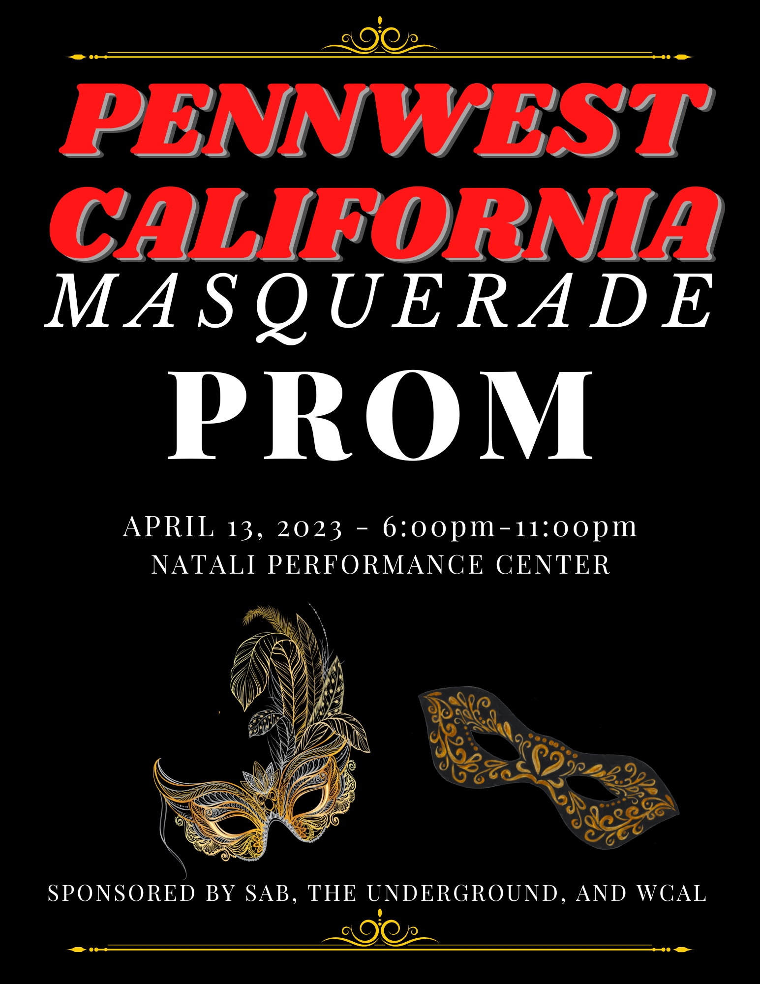 Masquerade Prom Poster