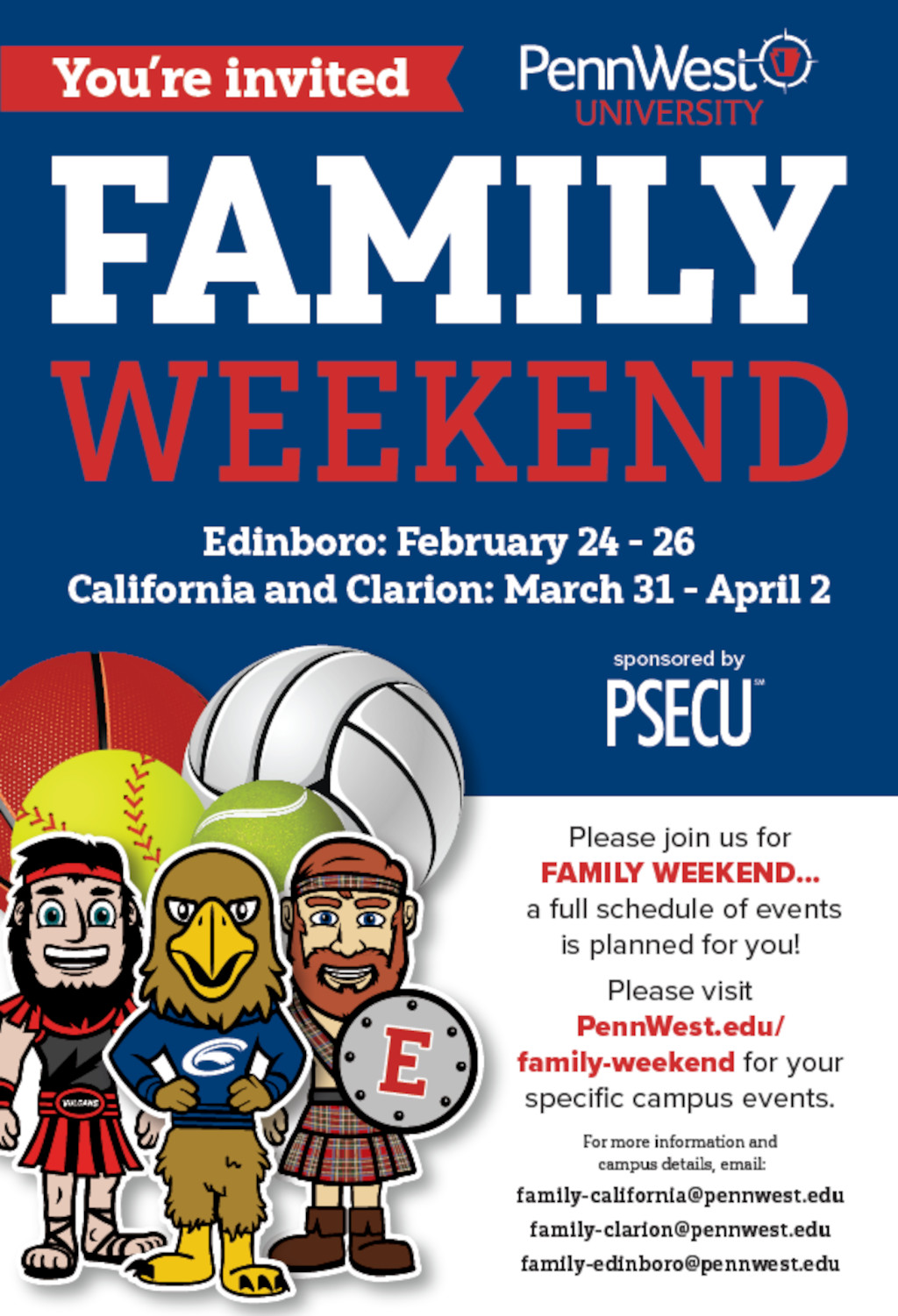Family Weekend Information